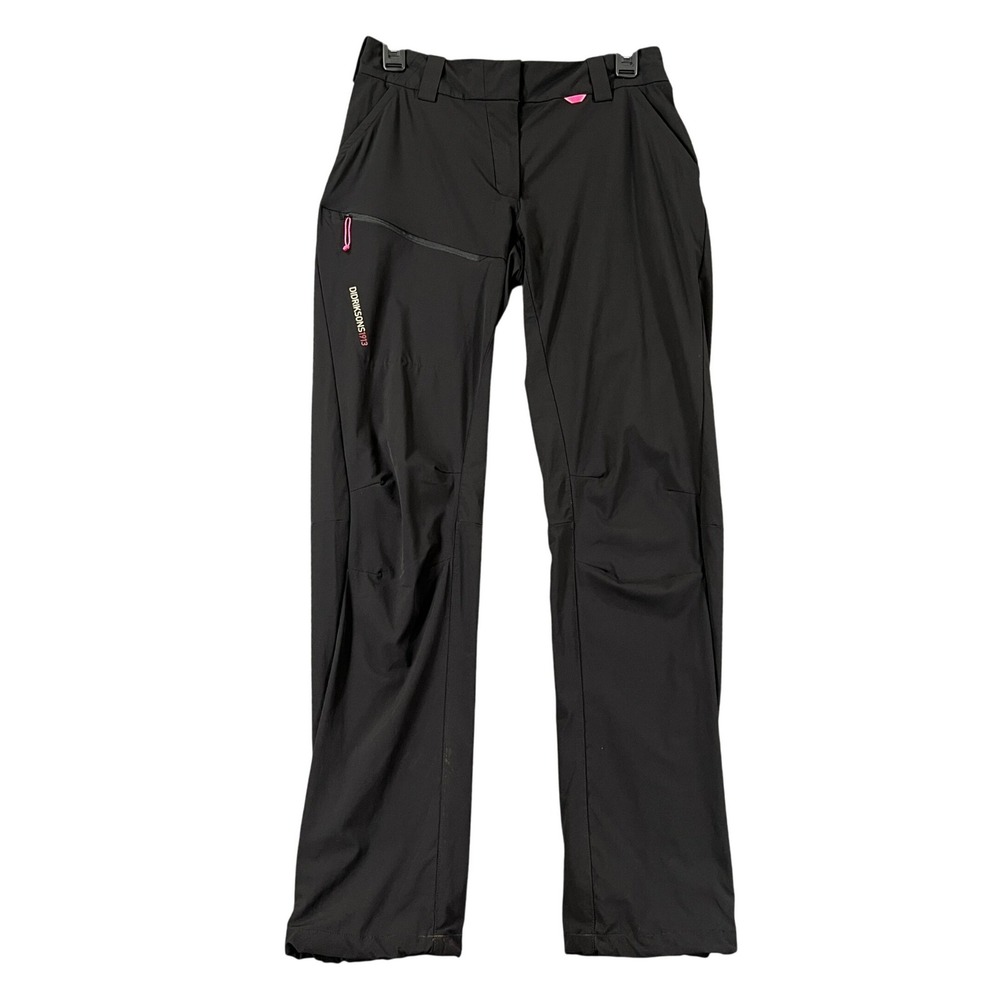 Didriksons Outdoor Performance Pants Women 36 Black Stretch Technical Hiking